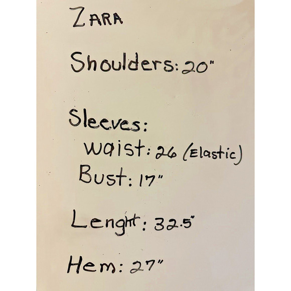 Zara Womens V Neck Side Tie Ruffle Mini Dress White Sz Small - Picture 10 of 10